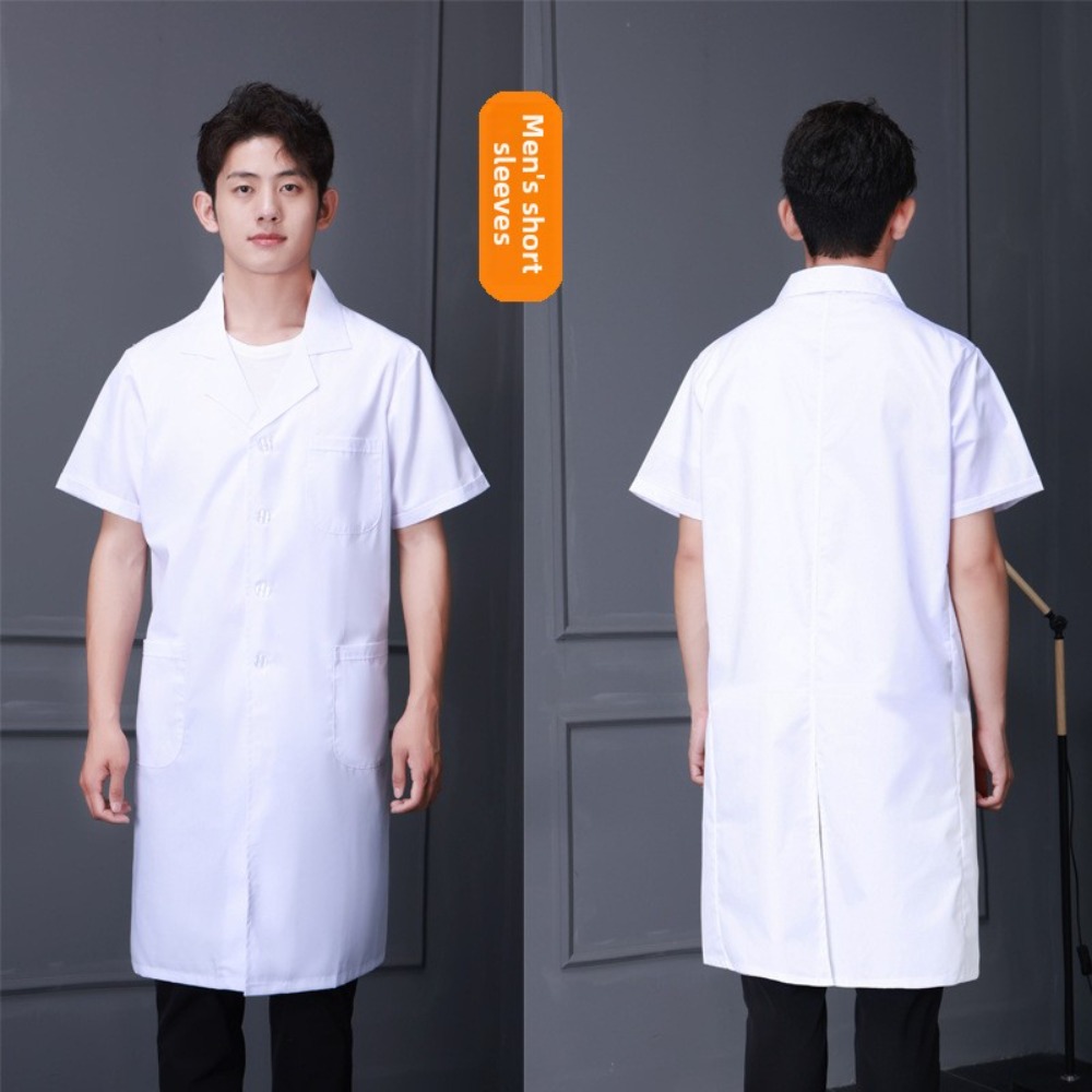 Medical Lab Worker - Yaz İçin Kısa Kollu Doktor Önlüğü,